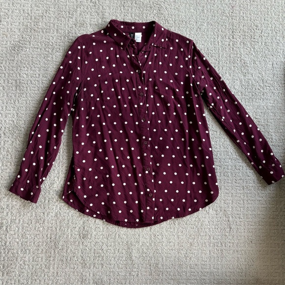 Burgundy button down - Picture 1 of 3